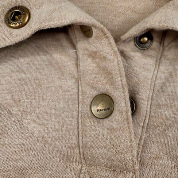 Marmot Roice Pullover Long Sleeve Sweatshirt Tan Light Brown - Picture 6 of 9